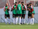 نسور الجبل يحتفلون وجمهوهم بالملعب...