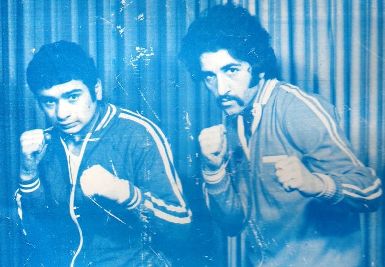 الملاكمان جواد ادكيدك وسعيد مسك يدربان في جمعية الشبان المسلمين قبل 46 عاما
