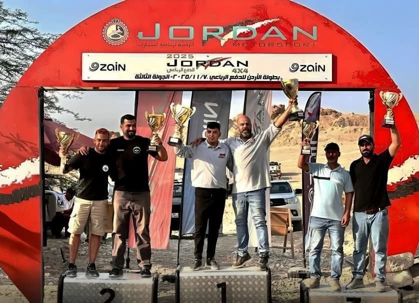 وسام خليلية يتوّج بطلًا لسباق الدفع الرباعي في الجولة الأخيرة من بطولة الأردن لتحدي الدفع الرباعي في البحر الميت