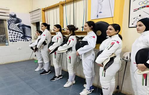 رئيس اتحاد المبارزة يواكب تدريبات المنتخبات النسوية