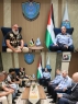 اللواء علام السقا يستقبل وفد نادي رحالة فلسطين للدراجات النارية بايكرز